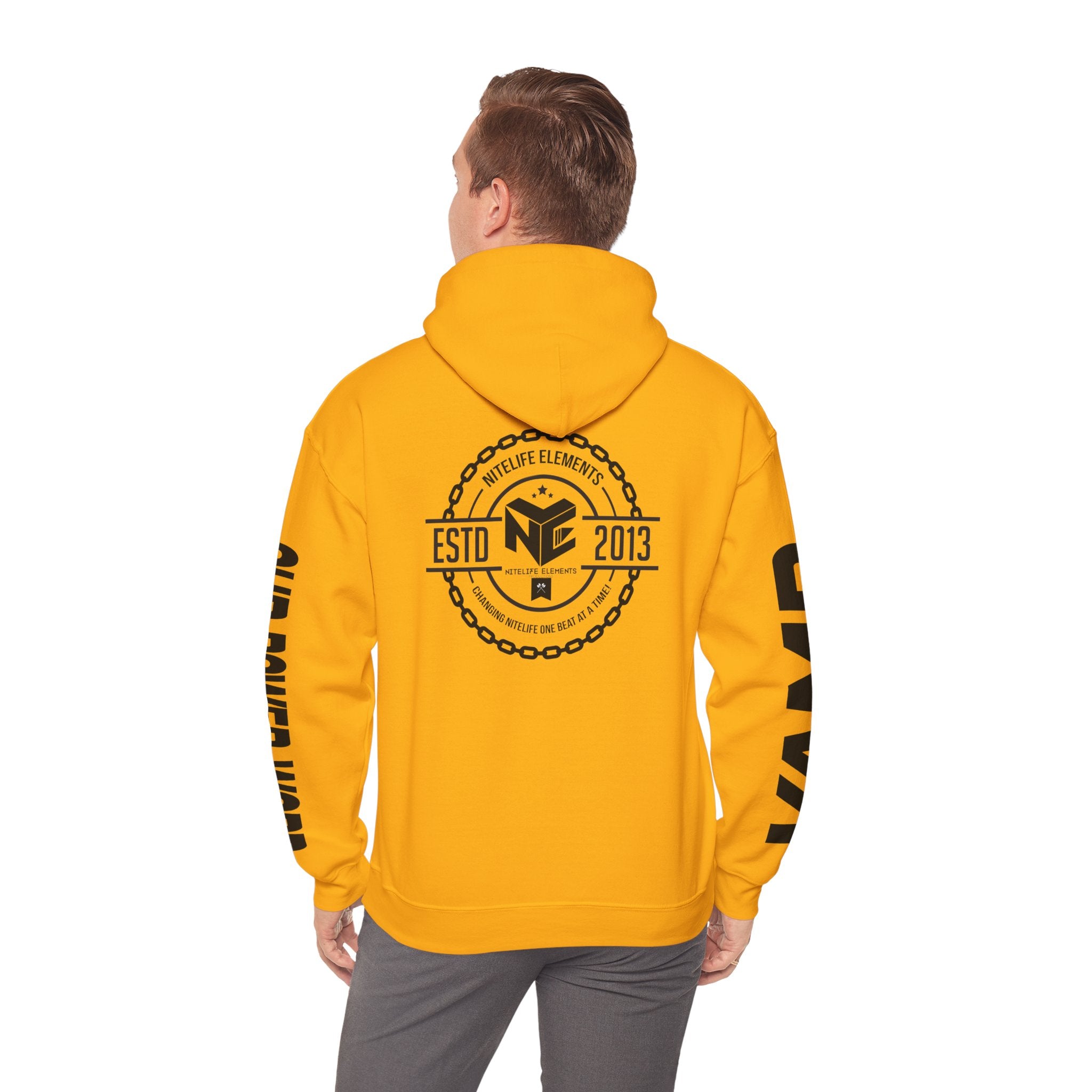 "Nightlife Elements" Customizable Unisex Heavy Blend Hoodie β Personalize w/Power Word